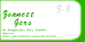 zsanett gers business card